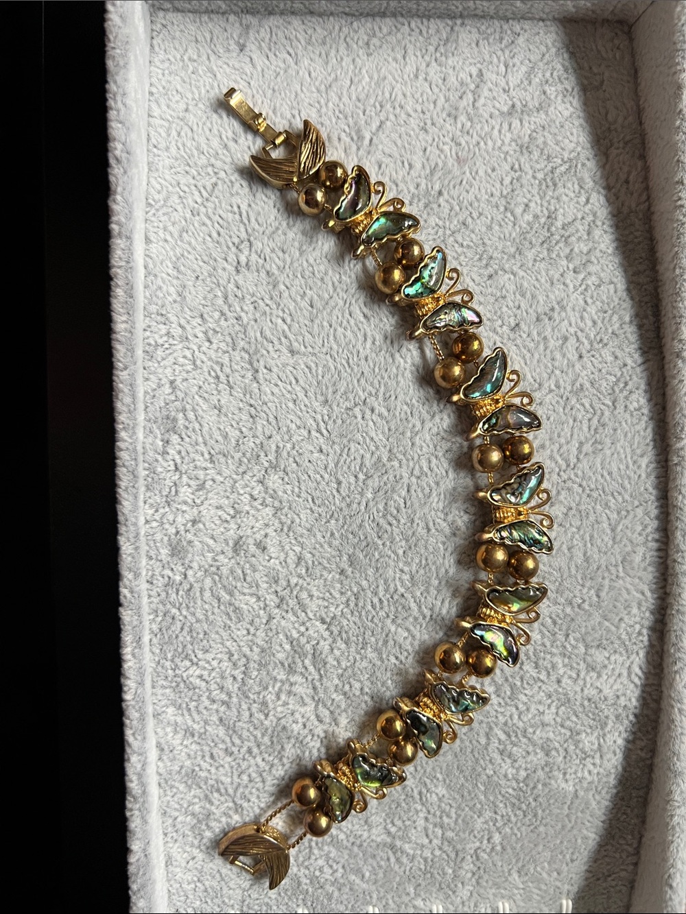 Gold Butterfly Abalone Bracelet - Women Jewelry